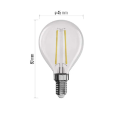 Žiarovka LED E14 1,8W Mini Globe biela prírodná EMOS ZF1201