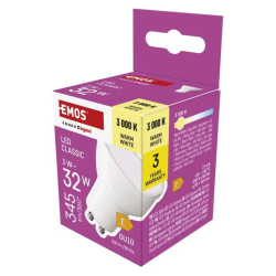 LED žiarovka GU10 3W MR16 biela teplá EMOS ZQ8E12