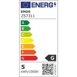 DECO SMOKED LED žiarovka E27 4,5W plameň EMOS Z57311