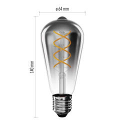 DECO SMOKED LED žiarovka E27 4,5W plameň EMOS Z57311