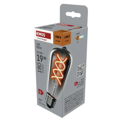 DECO SMOKED LED žiarovka E27 4,5W plameň EMOS Z57311