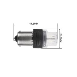Autožiarovka LED BA15S 12V CARCLEVER 16LED 2835SMD biela 2ks