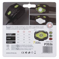 Svietidlo čelovka EMOS P3536