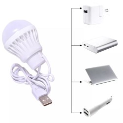 Žiarovka USB biela 5W