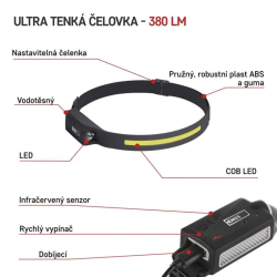 Svietidlo čelovka EMOS P3541