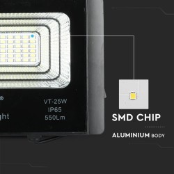 Svietidlo solárne V-TAC VT-25W 12W 4000K