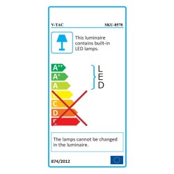 Svietidlo solárne V-TAC VT-60W 20W 4000K