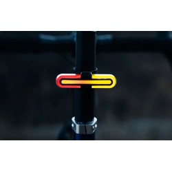 Svietidlo na bicykel zadný ROCKBROS REX01 brzdový, svetelný, vibračný senzor