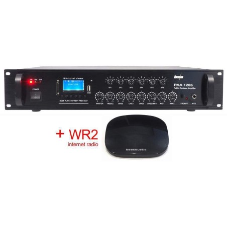 PAA1206WIFI BS ACOUSTIC Rozhlasová ústredňa