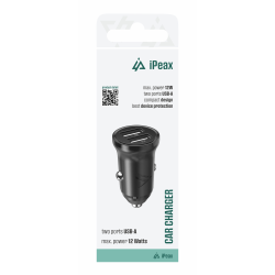 Autoadaptér USB iPEAX CL-01 Black