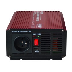 Menič napätia CARSPA P600 12V/230V 600W čistá sínusoida USB