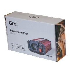 Menič napätia GETI GPI 612 12V/230V 600W USB