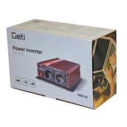 Menič napätia GETI GPI 1612 12V/230V 1600W USB
