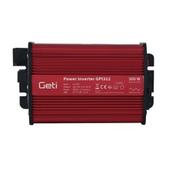 Menič napätia GETI GPI 312 12V/230V 300W USB Schuko