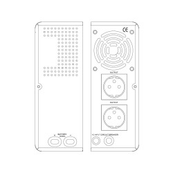 Zdroj záložný GETI GEP501LF sinus 500W nástenný (800VA)