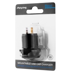 Nabíjačka USB Peiying PY-CHR0004 s QC a meračom napätia