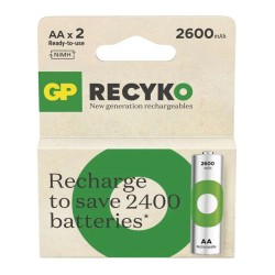 Batérie AA (R6) nabíjacie 1,2V/2600mAh GP Recyko 2ks