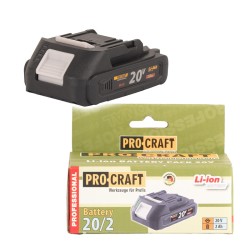 Batéria PROCRAFT 20V 2000mAh