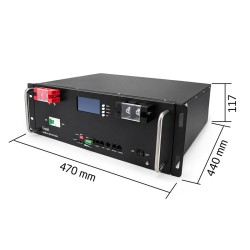 Batériový modul do racku 48 V, 100 A GBLR-48-100, 4,8 kWh GETI