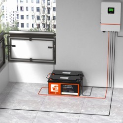 LiFePO4 batérie pre solárne systémy 12,8 V 200 Ah TE12200 LITHTECH Bluetooth, BMS, IP66