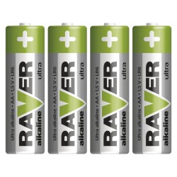 Batérie AA (R6) alkalická RAVER 4ks