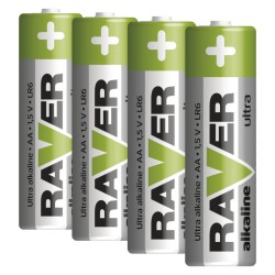 Batérie AA (R6) alkalická RAVER 4ks