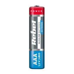 Batéria AAA (R03) alkalická REBEL EXTREME Alkaline Power 4ks / blister BAT0096B