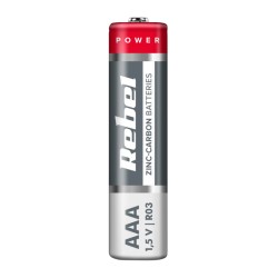 Batéria AAA (R03) Zn-Cl REBEL 4ks / blistr BAT0080B