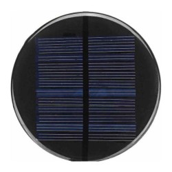 Solárny panel mini 5V/110mA, polykryštalický, priemer 90mm