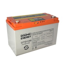 Solárny set batérie GOOWEI ENERGY OTD100 (100Ah, 12V) a solárny panel Victron Energy 115Wp/12V
