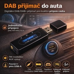 Prijímač DAB CARCLEVER dab-05