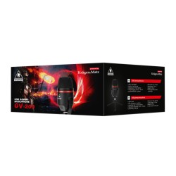 Mikrofón KRUGER & MATZ GV-200 USB Warrior herný a vlogerový