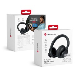Slúchadlá Bluetooth FORCELL F-Audio ANC Touch Beat Black