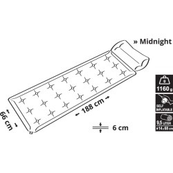 Karimatka samonafukovacia CATTARA 13325 Midnight