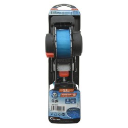 Popruh upínacie s račňou a háky COMPASS 02261 samonavíjacie 3,5m