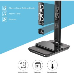 Lampa stolná IMMAX Kingfisher 08965L USB s bezdrôtovým nabíjaním Qi