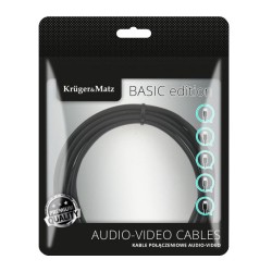 Kábel KRUGER & MATZ KM1235 Basic USB/micro USB 1m Black