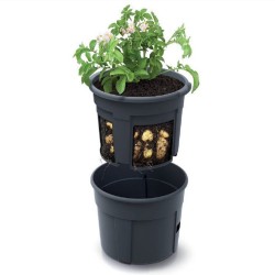 Kvetináč na pestovanie zemiakov POTATO GROWER antracit 39,2cm