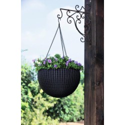 Kvetináč KETER Hanging Sphere Graphite