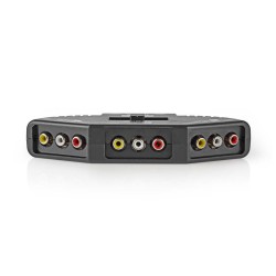 Prepínač 3x Cinch/Cinch NEDIS VSWI2403BK