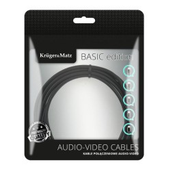 Kábel KRUGER & MATZ KM1234 Basic USB/micro USB 0,2m Black
