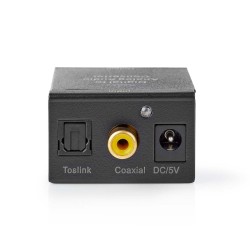 Prevodník 2x Cinch/Toslink NEDIS ACON2510BK