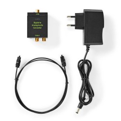Prevodník 2x Cinch/Toslink NEDIS ACON2510BK