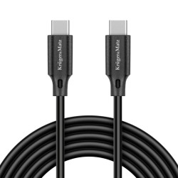 Kábel KRUGER & MATZ KM1260 Basic USB-C/USB-C 1m Black