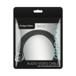Kábel KRUGER & MATZ KM1260 Basic USB-C/USB-C 1m Black