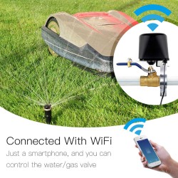 Smart motorizovaný zatvárač ventilu MOES WV-LZ-BK Water Valve WiFi Tuya