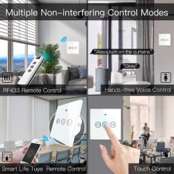 Smart ovládač žalúzií a roliet MOES Curtain Switch Module WiFi Tuya