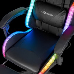 Herné kreslo KRUGER & MATZ GX-150 RGB čierne
