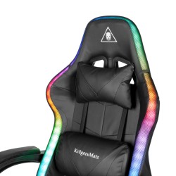 Herné kreslo KRUGER & MATZ GX-150 RGB čierne