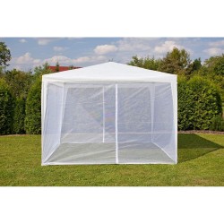 Moskytiéra pre párty stan HAPPY GREEN 590x200cm White 2ks